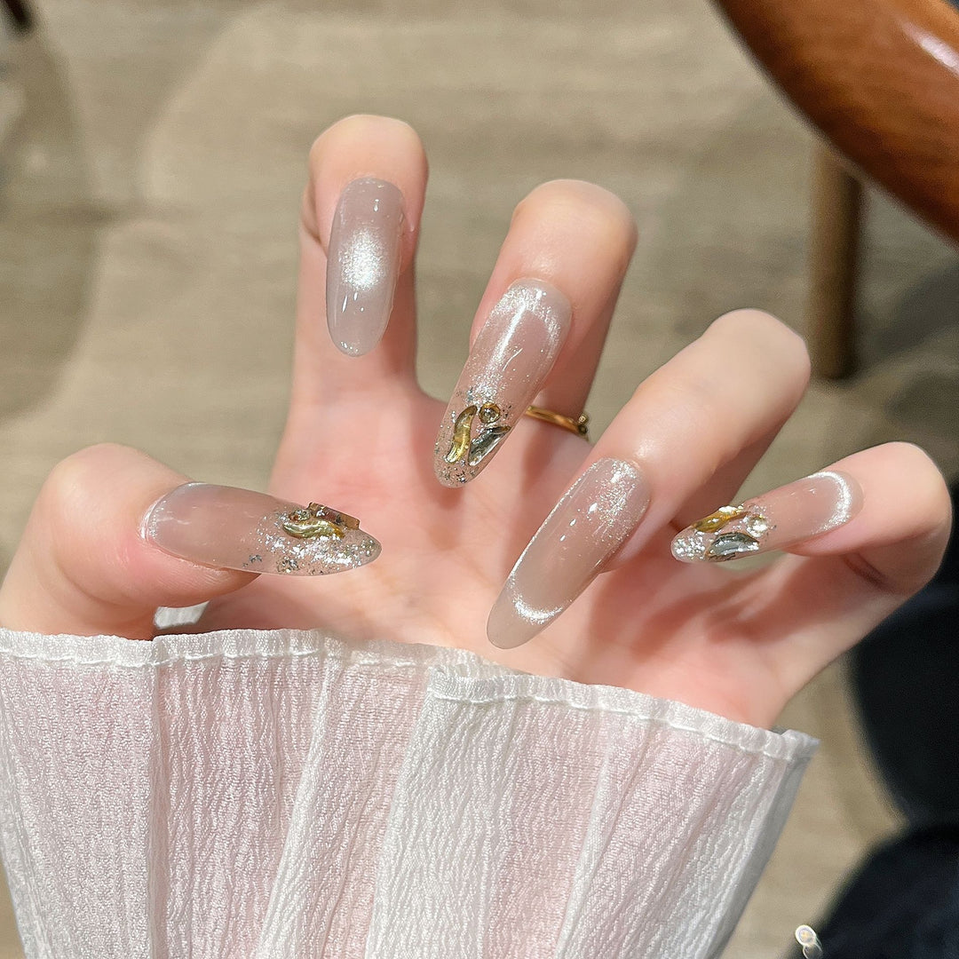 Glitter-Beschichtet Press-On Nagelverlängerungen Karnz