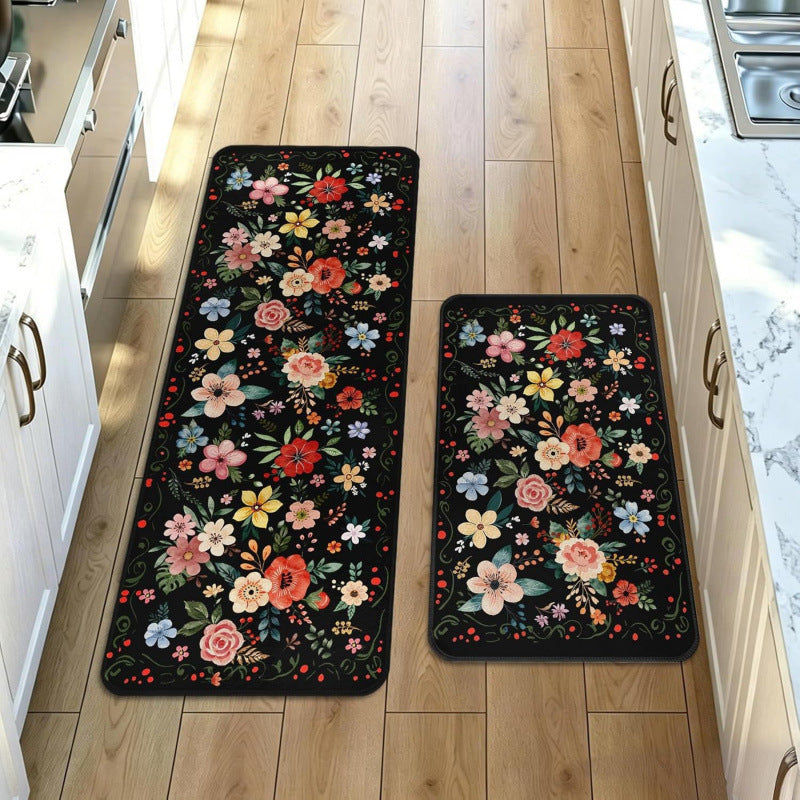 Florales Design Küchenläufermatte