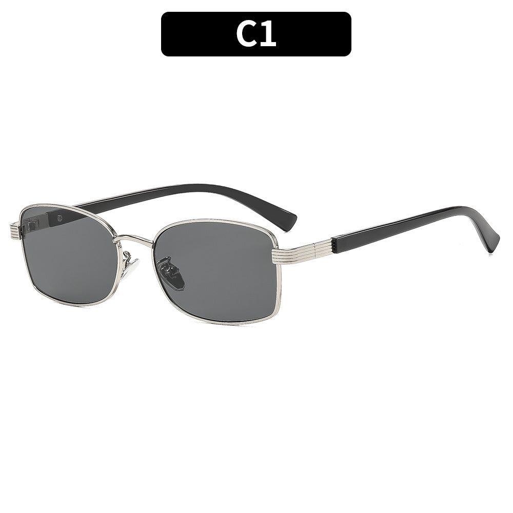 Moderne Rechteckige Rahmen Sonnenbrille