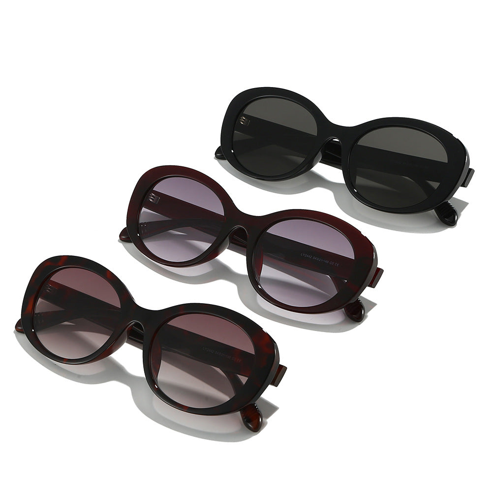 Damen modische Sonnenbrille mit stilvollem Schildpatt-Muster Karnz