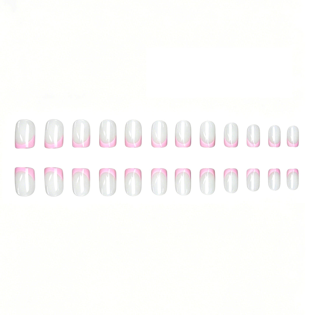 Elegante Ombre French Tip Nagel Set Karnz