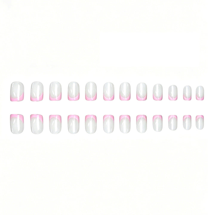 Elegante Ombre French Tip Nagel Set Karnz