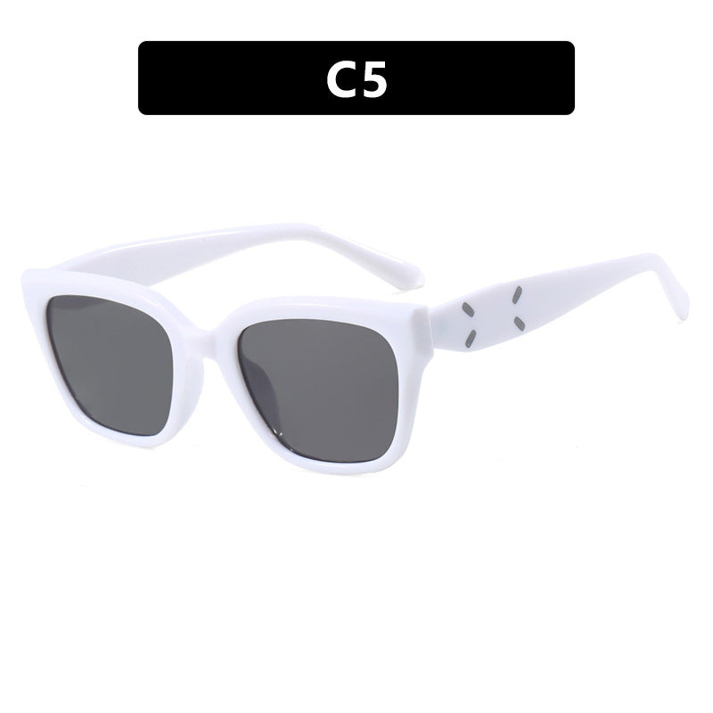 Damen modische quadratische Sonnenbrille mit UV-Schutz und elegantem Kunststoffrahmen Karnz