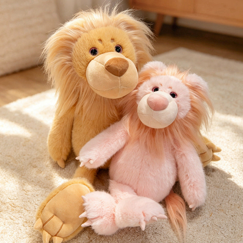 Plüsch umarmender Mähne Löwe Kuschelpuppe mit übergroßen Pfoten und Bohnenfüllkörper Karnz
