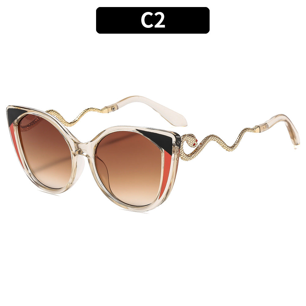 Künstlerische Katzenaugen-Sonnenbrille