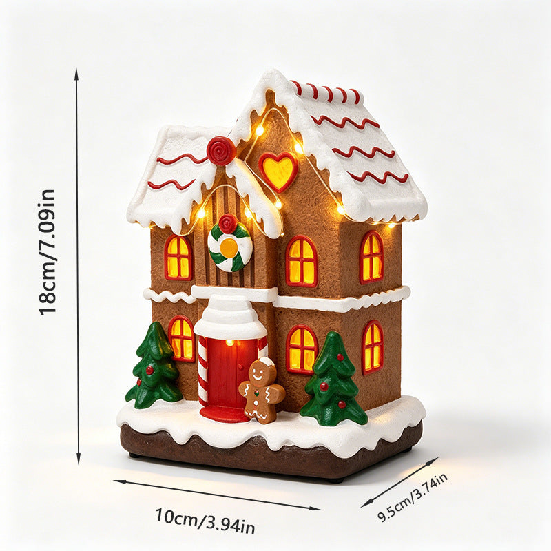 Leuchtendes Weihnachtsdorfdhaus Karnz
