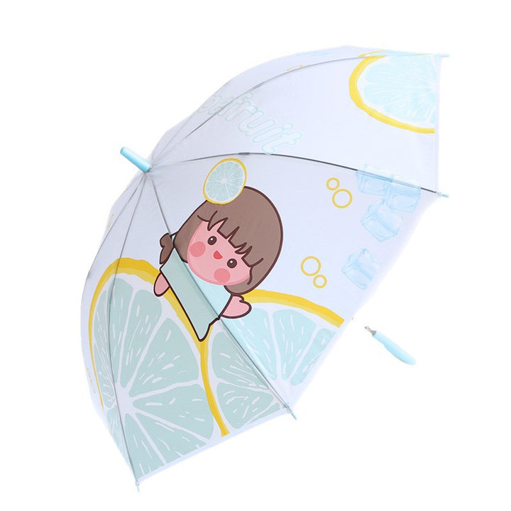 Damen Regenschirm mit fröhlichem Grapefruit-Motiv Karnz