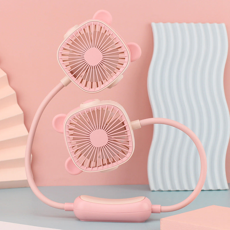 Damen tragbarer Halsventilator mit dualem Design Karnz