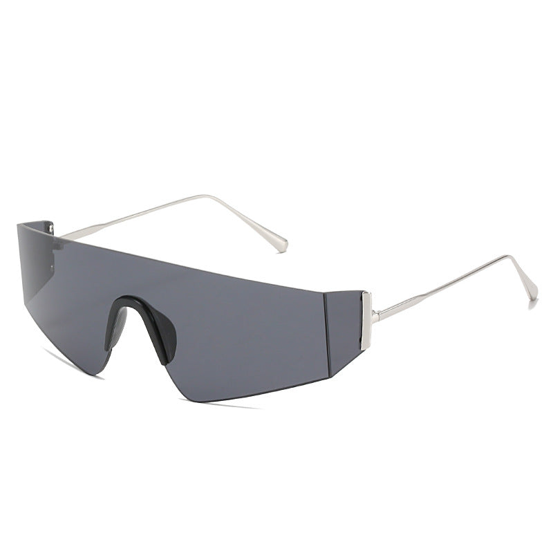 Damen futuristische Oversized-Sonnenbrille Karnz