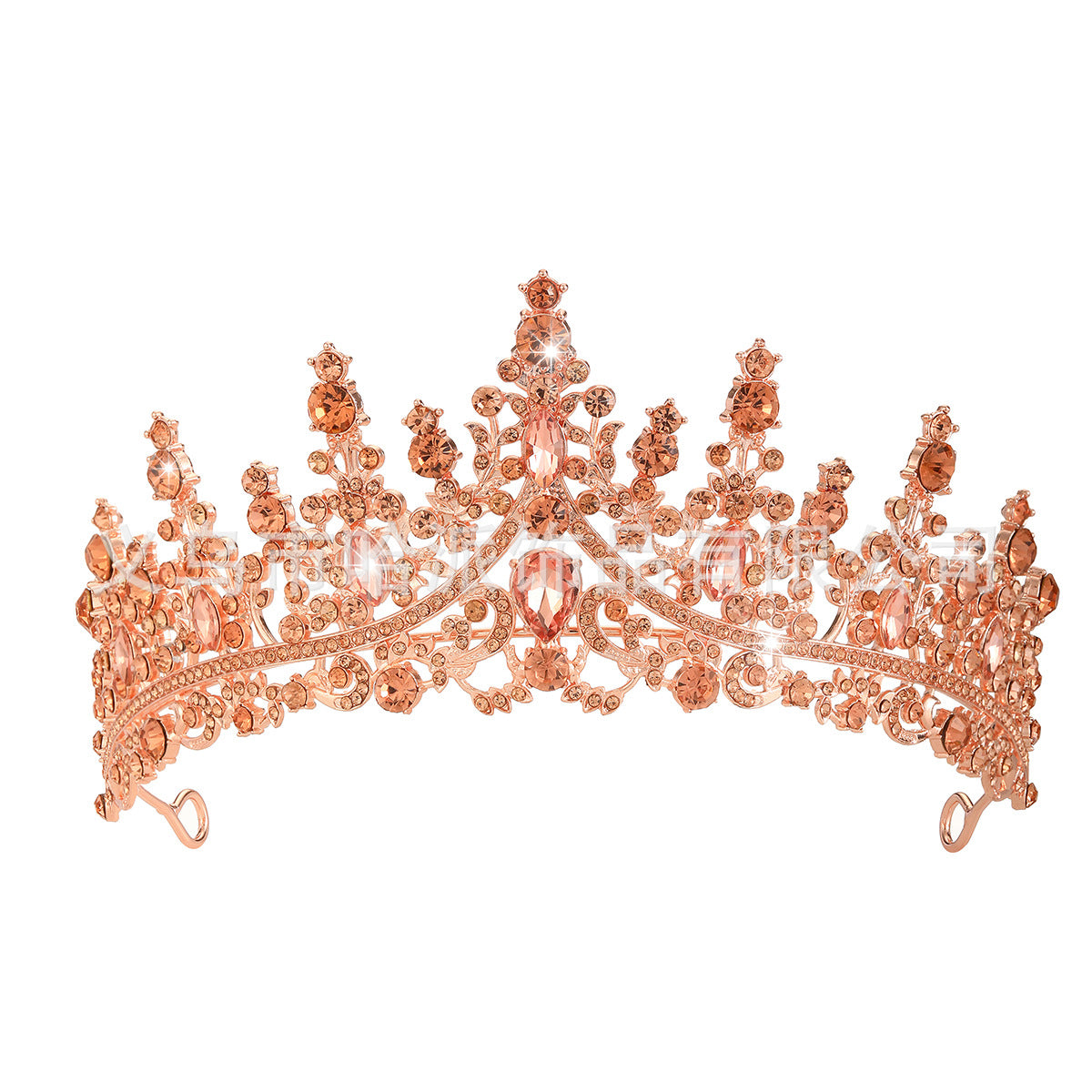 Damen Strass Tiara mit funkelnden Edelsteinen Karnz