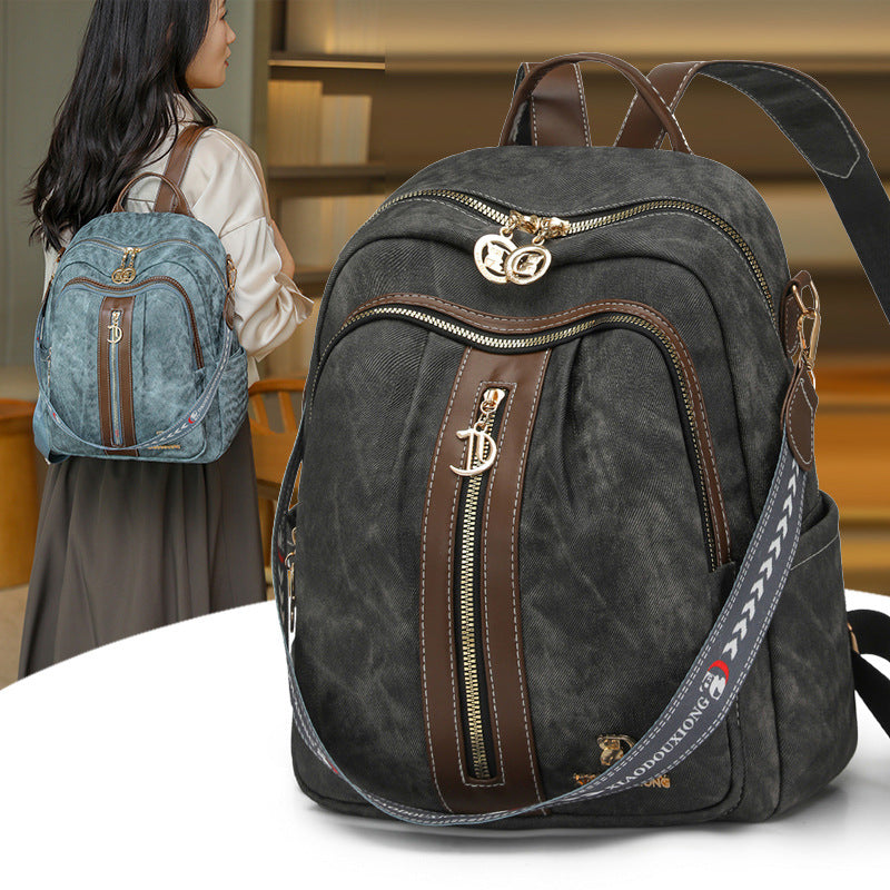 Vintage Leder Rucksack Karnz