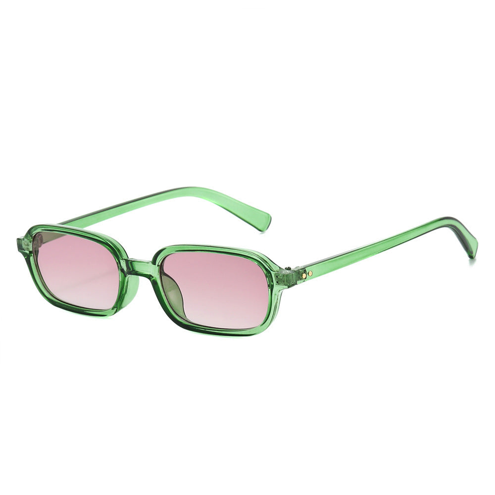 Schlanke Minimalistische Quadratische Sonnenbrille Karnz