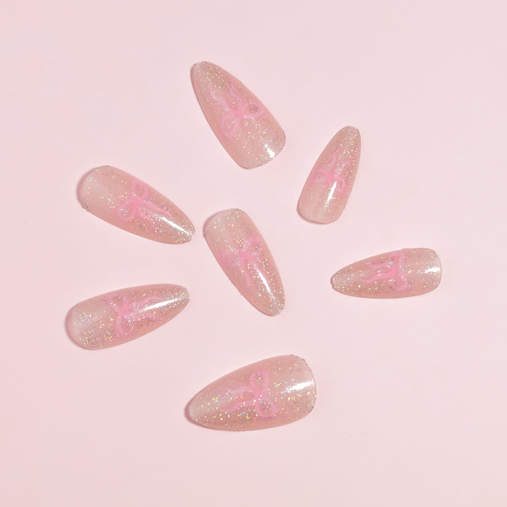 DIY Gradient Glitter Press-On Nägel Karnz