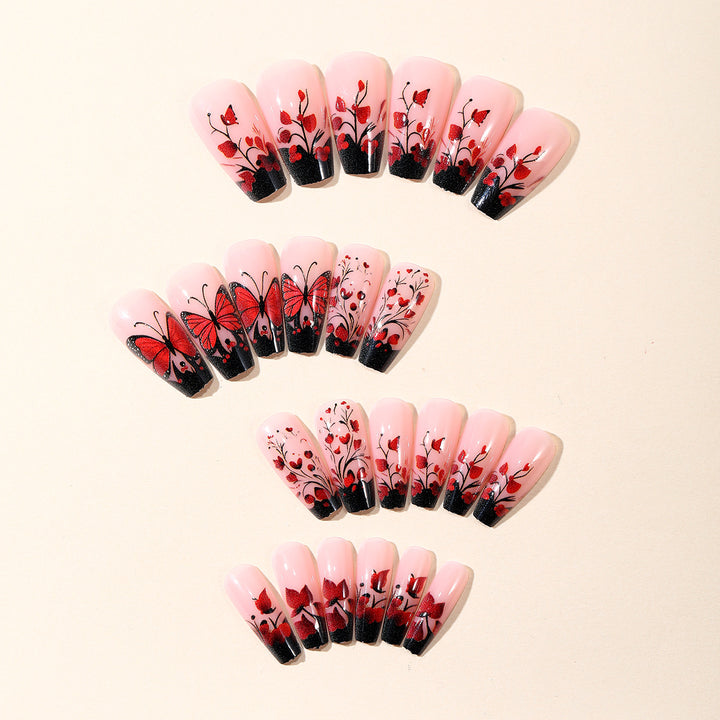Künstlerisches Schmetterlings-Nagelkunst-Set Karnz
