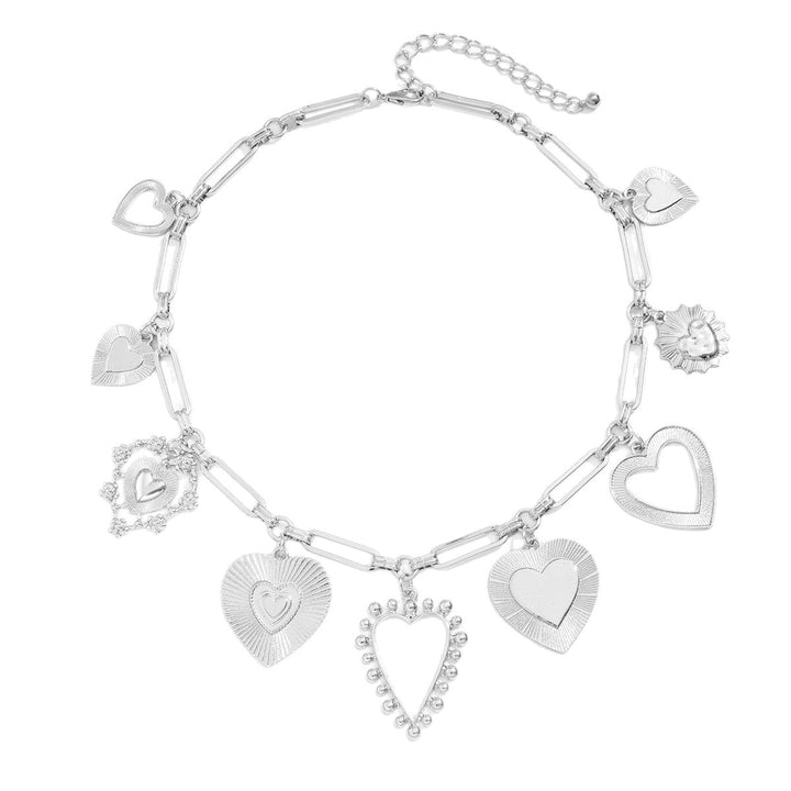 Karnz | Chunky Herz Charm Halskette