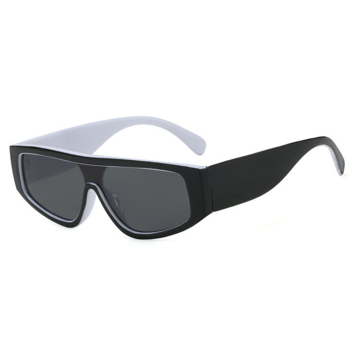 Damen modische Sportsonnenbrille mit innovativem Design und breitem Rahmen Karnz