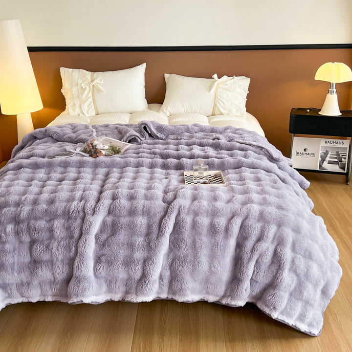 Ultra-weiche strukturierte Fleece-Decke Karnz