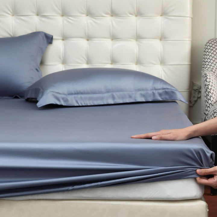 Luxuriöses Satin-Spannbettlaken-Set mit seidig-glattem Finish