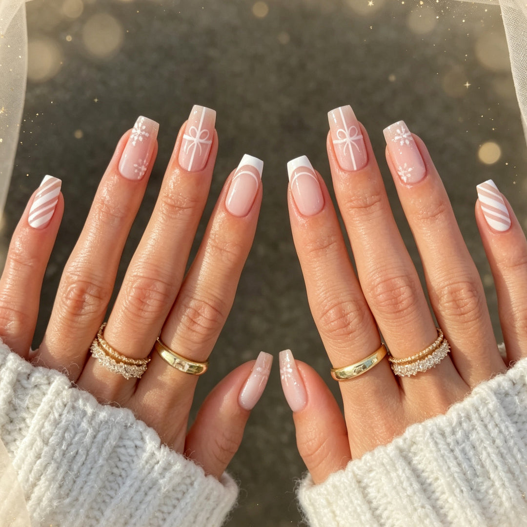Elegante urlaubs-themed Nagelkunst Extensions Karnz