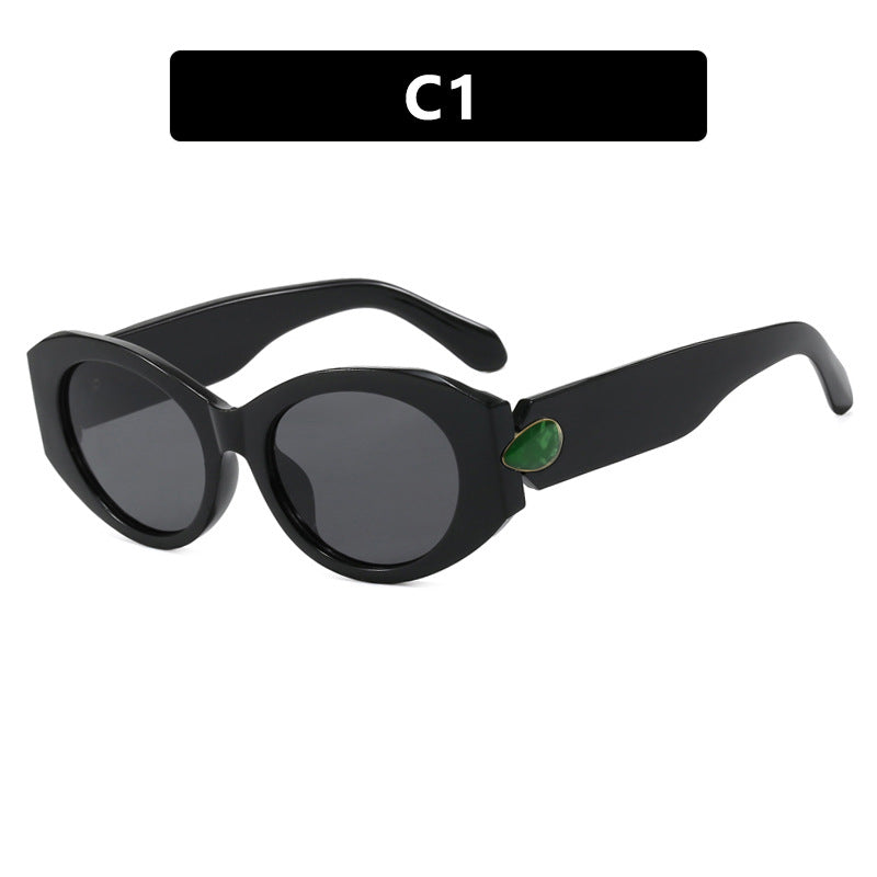 Damen elegante Sonnenbrille mit stilvollen Konturen Karnz