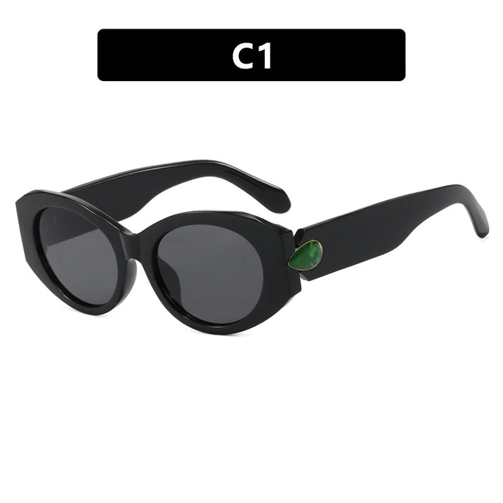 Damen elegante Sonnenbrille mit stilvollen Konturen Karnz