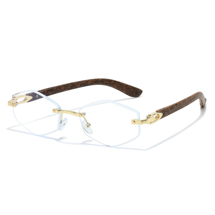 Futuristische sechseckige Rahmen Sonnenbrille Karnz