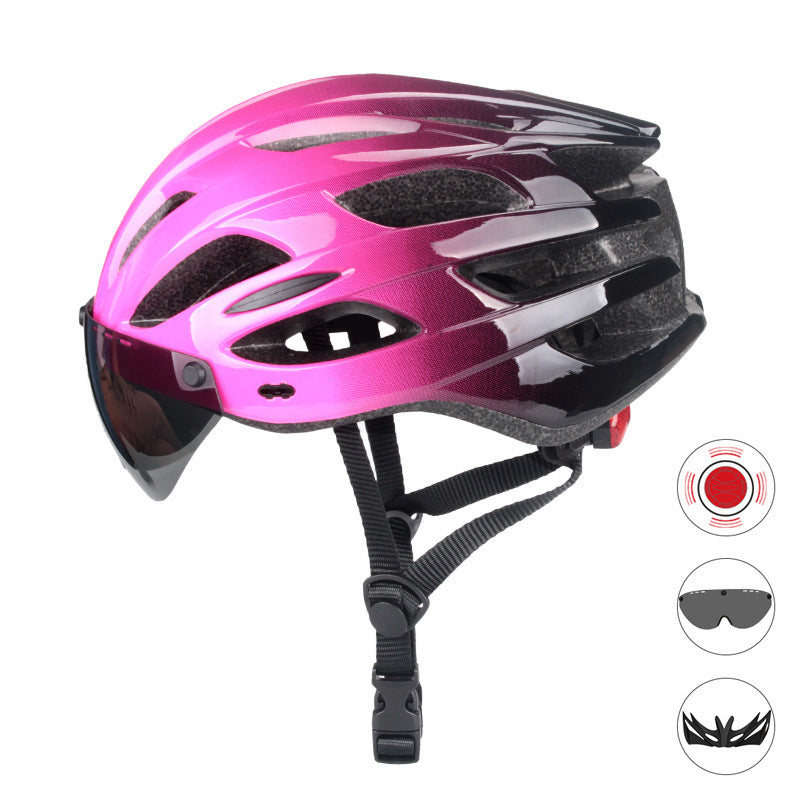 Aerodynamischer Fahrradhelm mit integriertem Visier Karnz