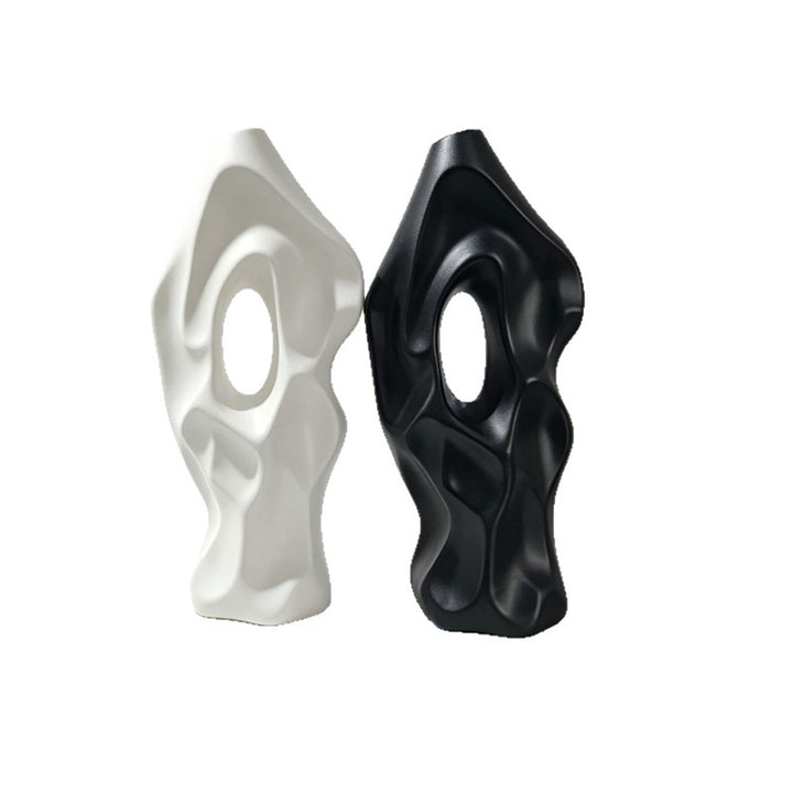 Skulpturale abstrakte dekorative Vase Karnz