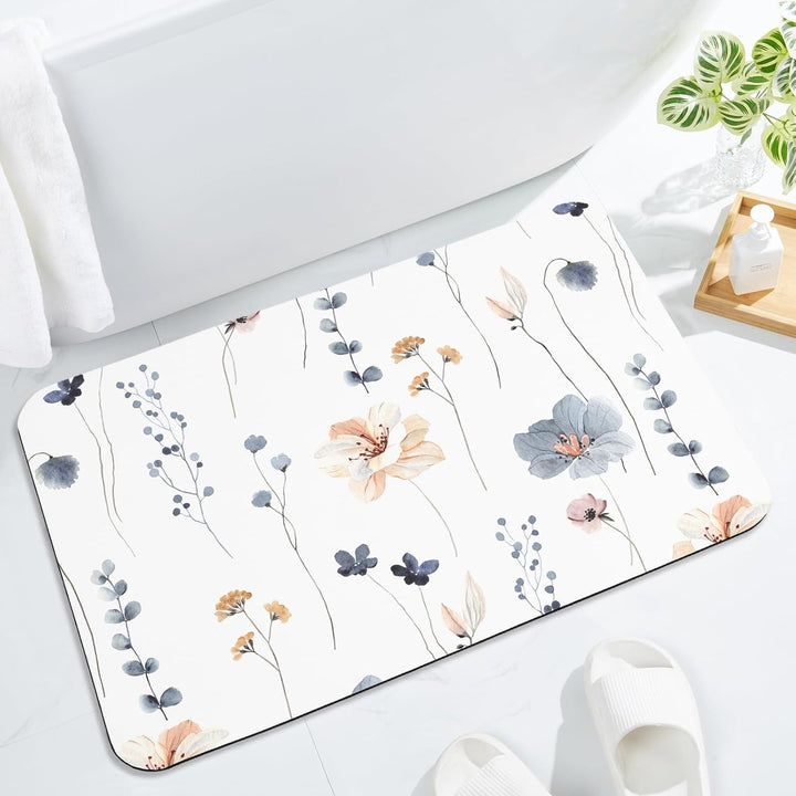 Florales Muster Badezimmermatte