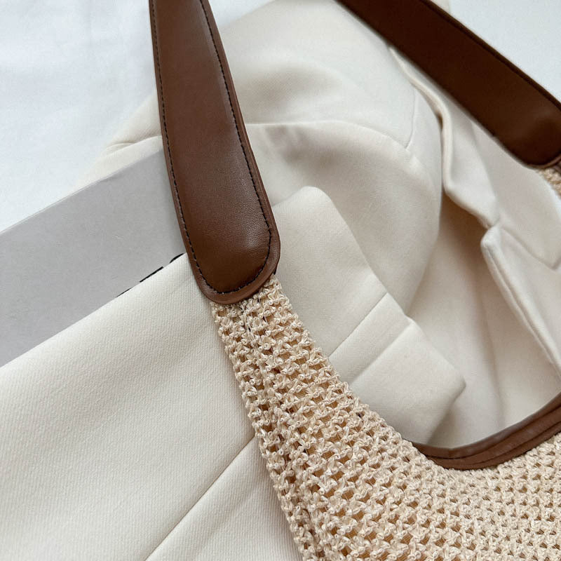 Elegante Geflochtene Markt-Tasche