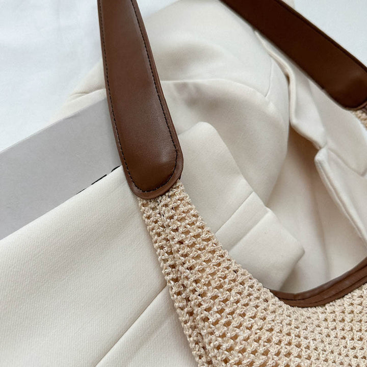 Elegante Geflochtene Markt-Tasche