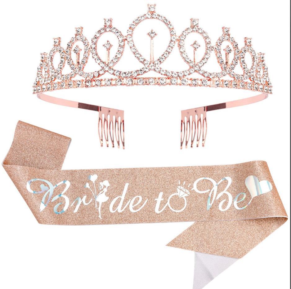 Damen Glitzernde Tiara mit elegantem Design Karnz