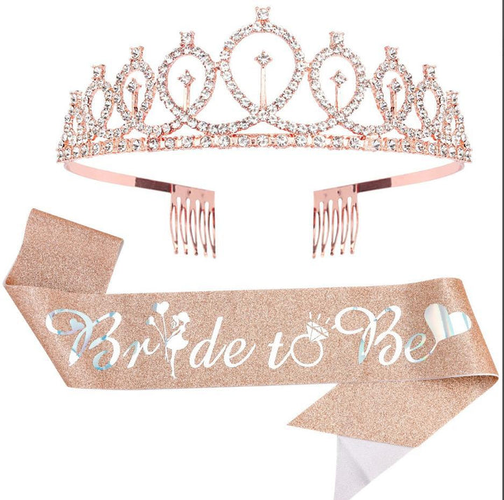 Damen Glitzernde Tiara mit elegantem Design Karnz