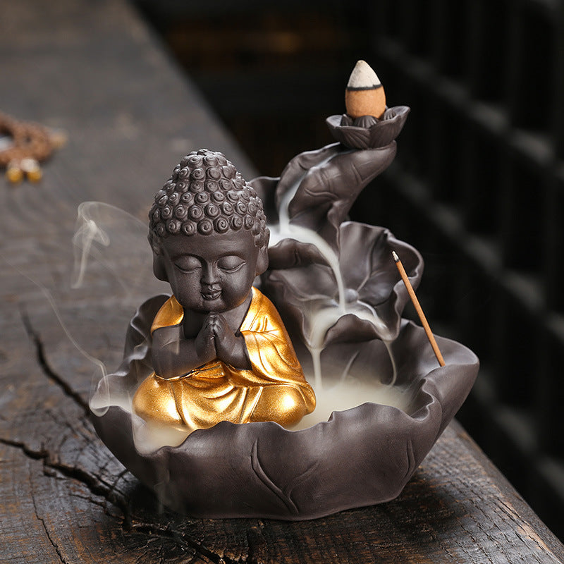 Buddha-Themen Keramik Räuchergefäß
