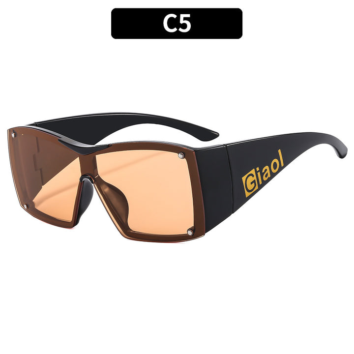 Bold Übergroße Schild Sonnenbrille