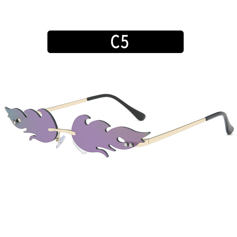Künstlerische Flammen Design Sonnenbrille