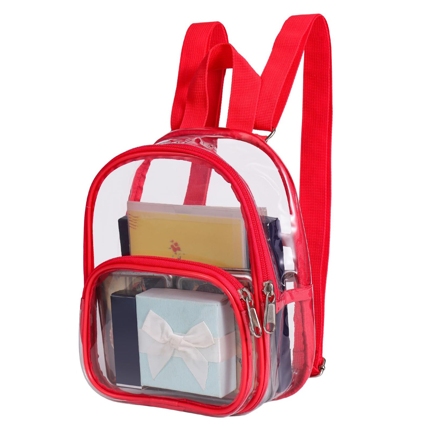 Unisex durchsichtiger Rucksack mit mehreren Fächern Karnz
