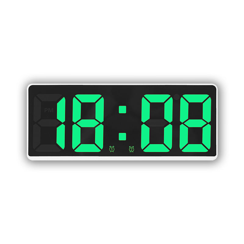 Digitaler LED-Wecker mit großem, hellblauem Display und Snooze-Funktion Karnz