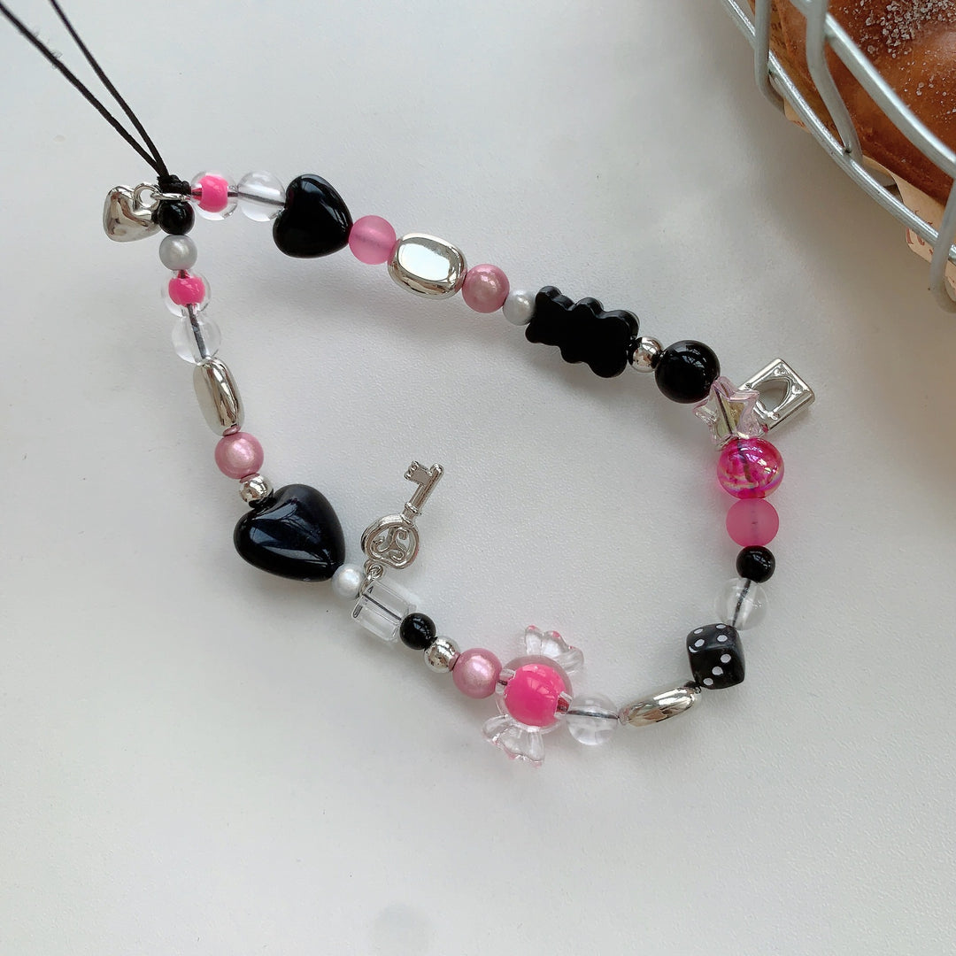 Farbenfrohes Perlen Charm Armband Karnz