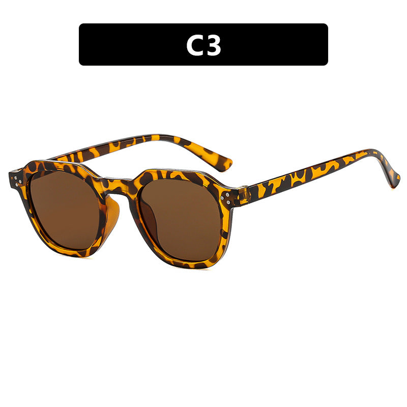 Damen modische Sonnenbrille im trendigen Hexagon-Design Karnz