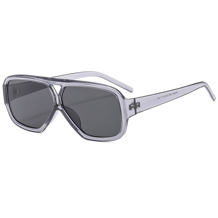 Damen modische oversized Sonnenbrille mit breitem Rahmen und schützenden Gläsern Karnz