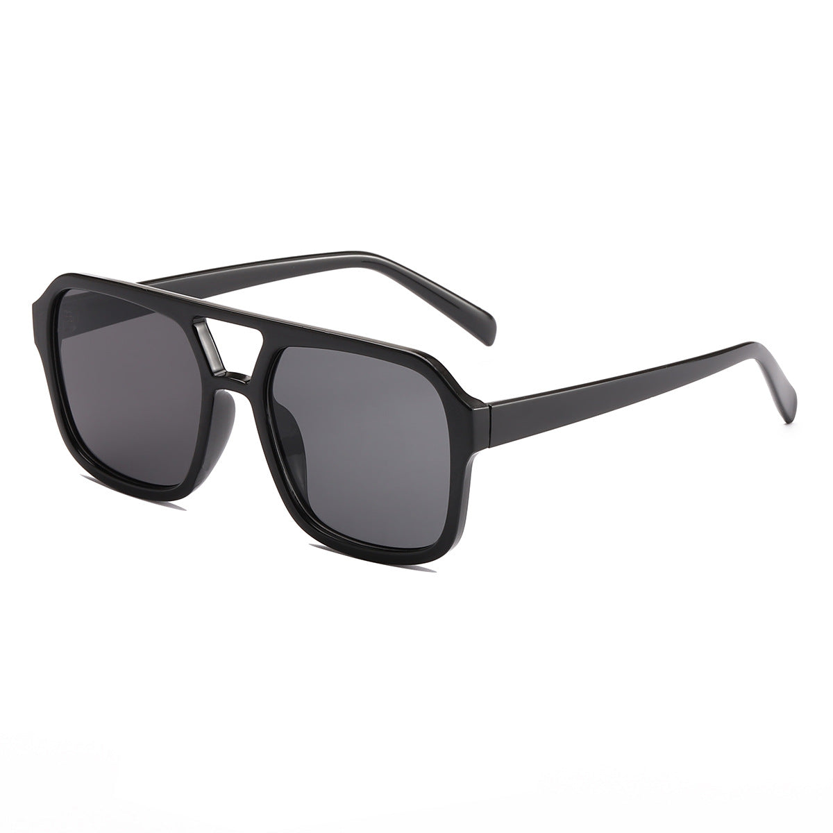 Damen elegante quadratische Sonnenbrille mit stilvollem Muster Karnz