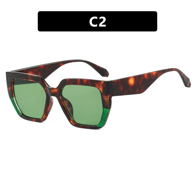 Damen geometrische Brille im modischen Schildkrötenmuster Karnz