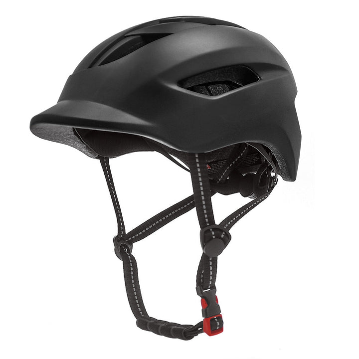 urban commuter cycling helmet with adjustable retention and integrated visor Karnz