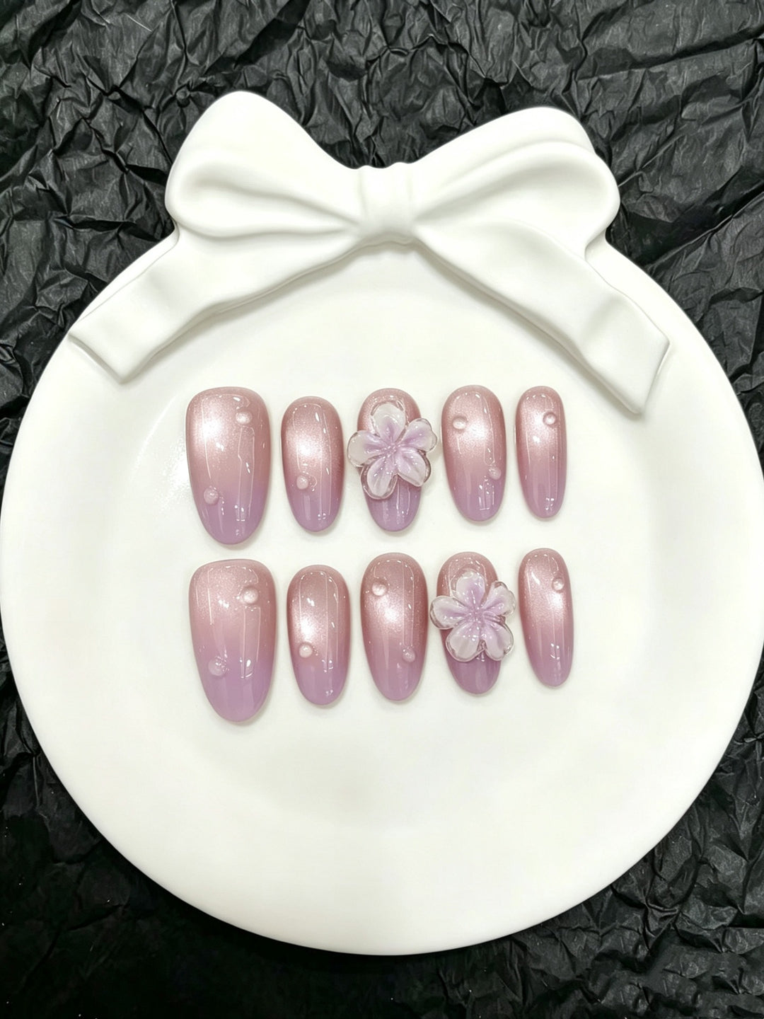 Blumenschnippel-Press-On-Nagelset 1791773887