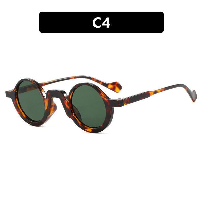 Damen runde Sonnenbrille mit innovativem Design und UV-Schutz Karnz