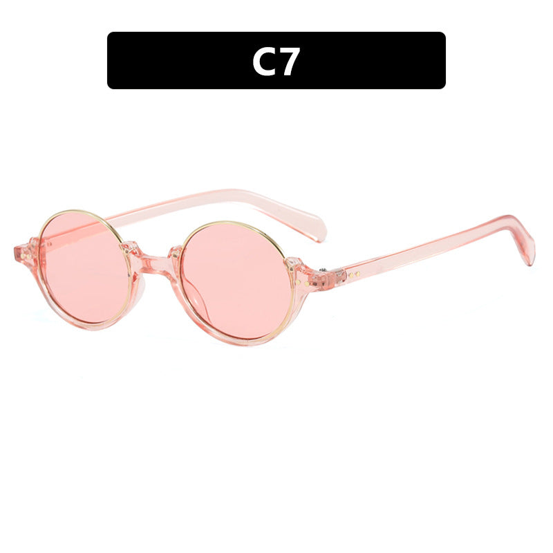 Damen runde Sonnenbrille mit elegantem Kunststoffrahmen Karnz