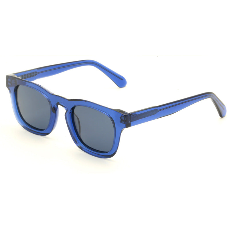 Damen modische Sonnenbrille mit modernem, transparentem Rahmen Karnz