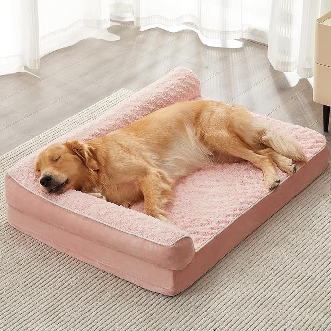 Orthopädisches Hundebett mit Unterstützung