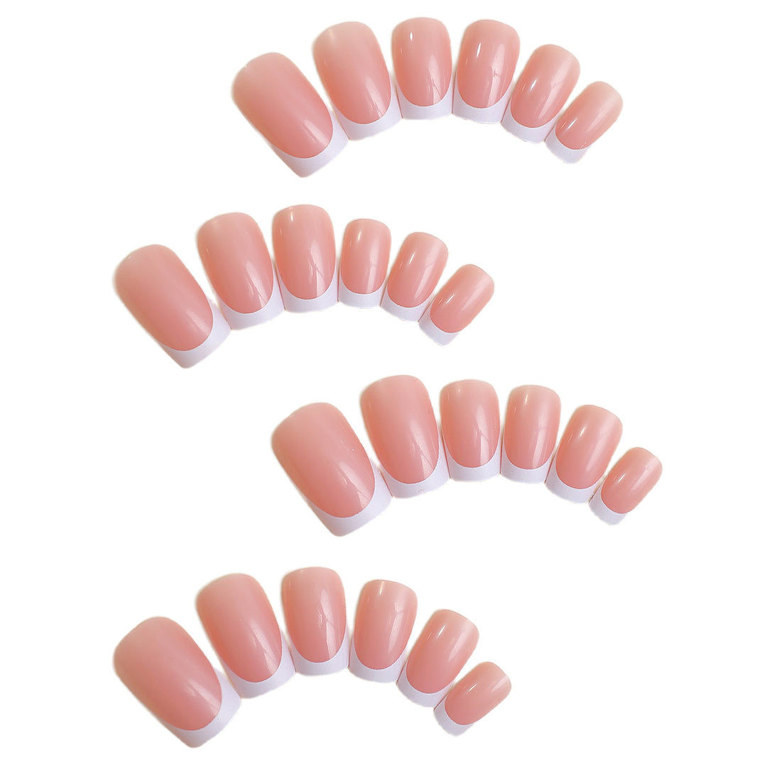 Press-On French Tip Nagelset Karnz